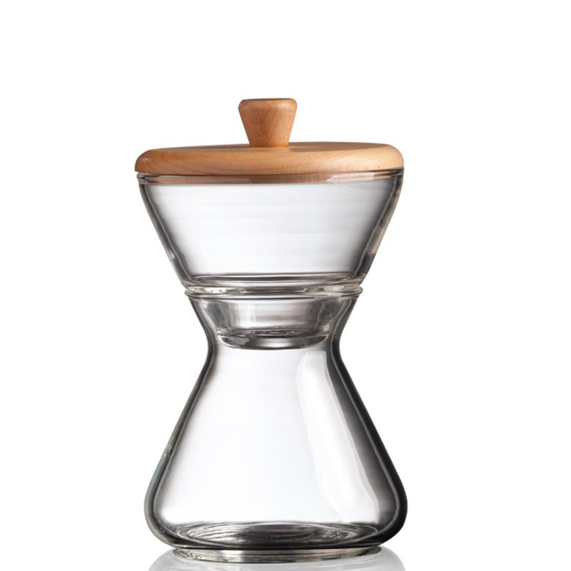 CHEMEX - Hand Blown Glass Cream & Sugar Set - Image 1